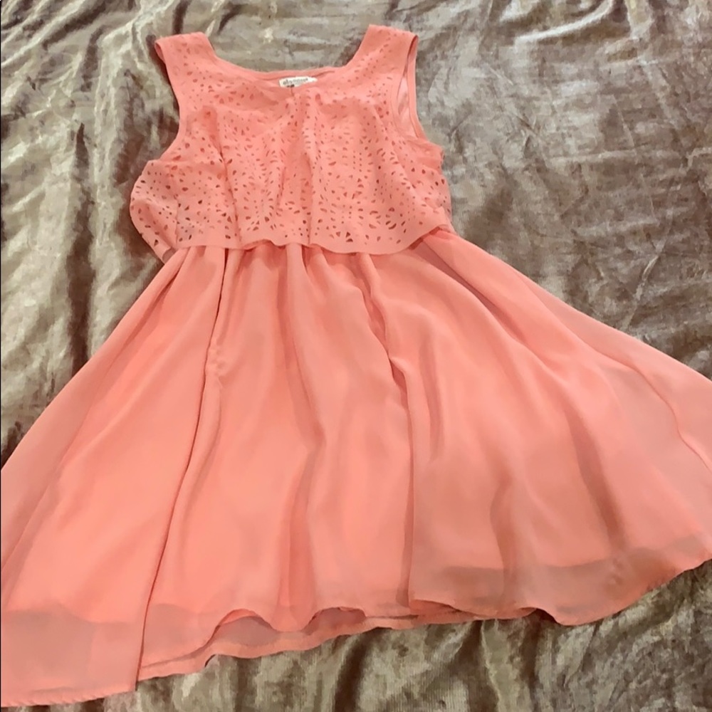 Peach summer dress